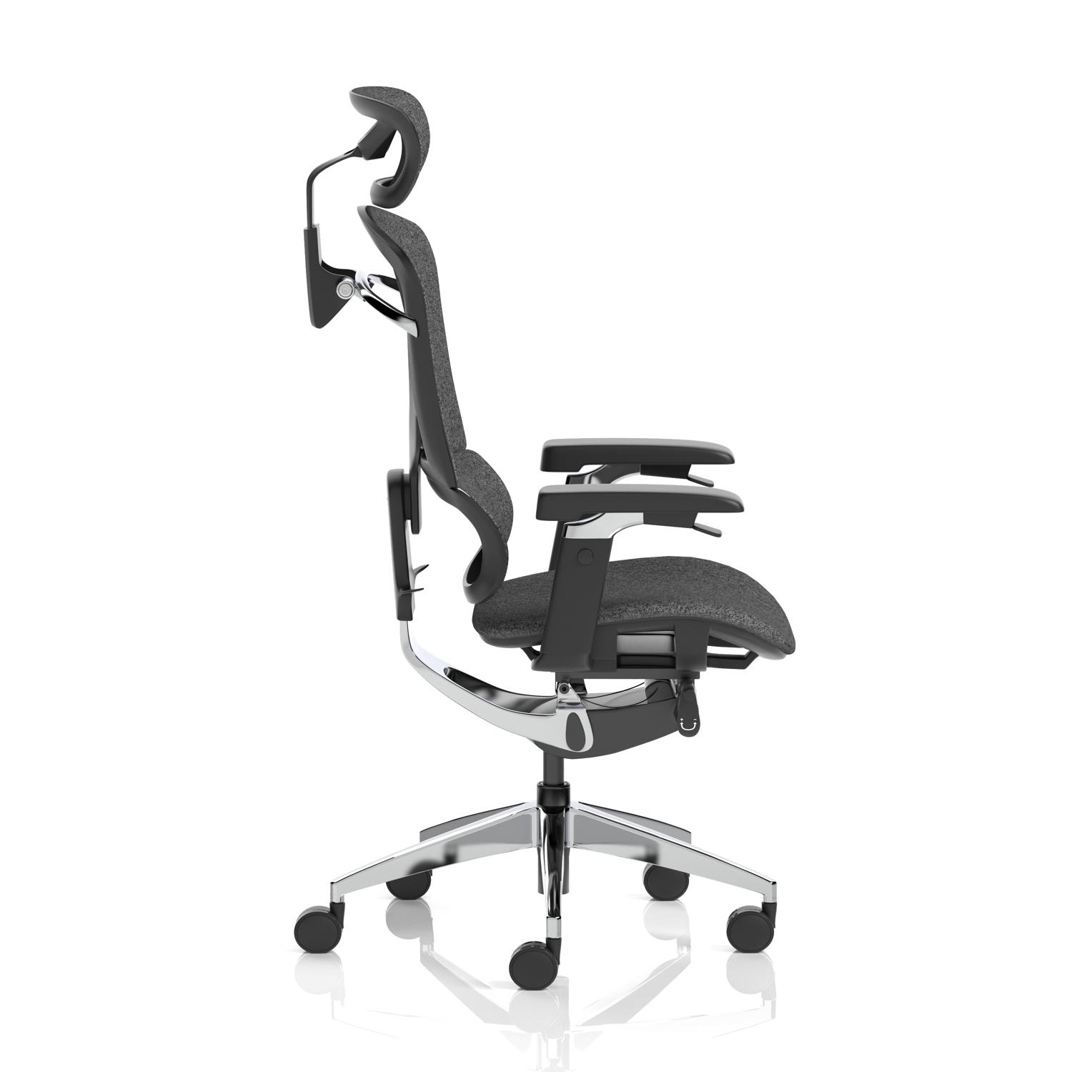 Ergo Click Plus With Headrest Grey Fabrimesh