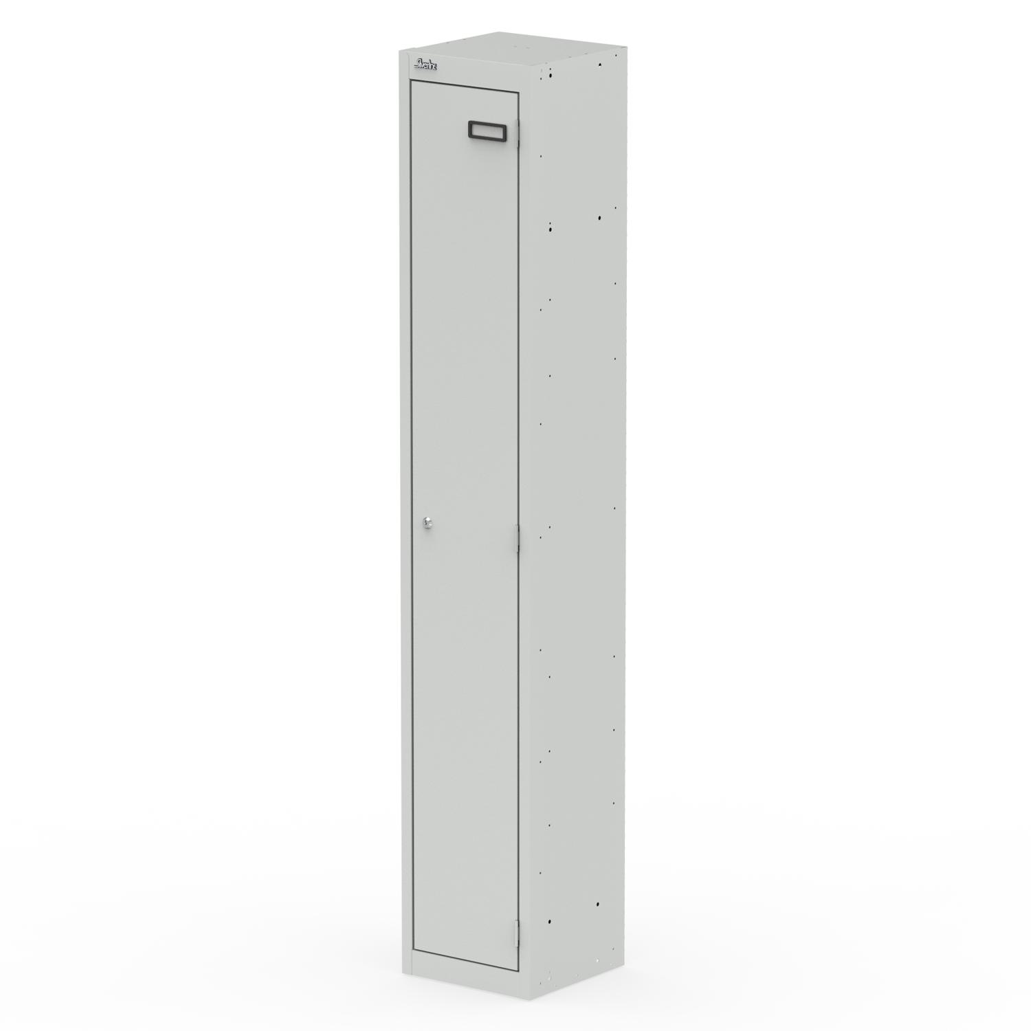 Qube Locker 1 Door 1800mm High Light Grey