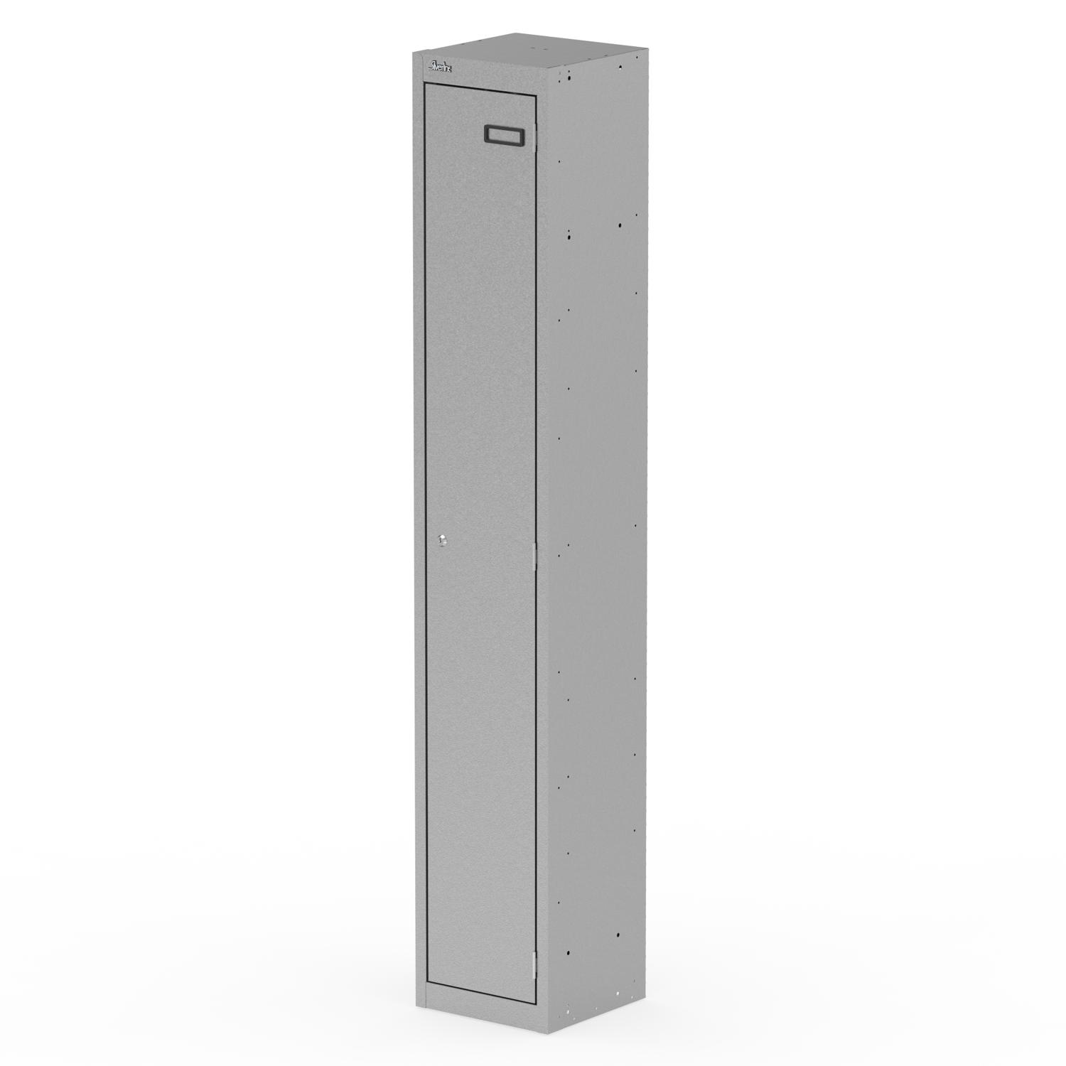 Qube Locker 1 Door 1800mm High Silver