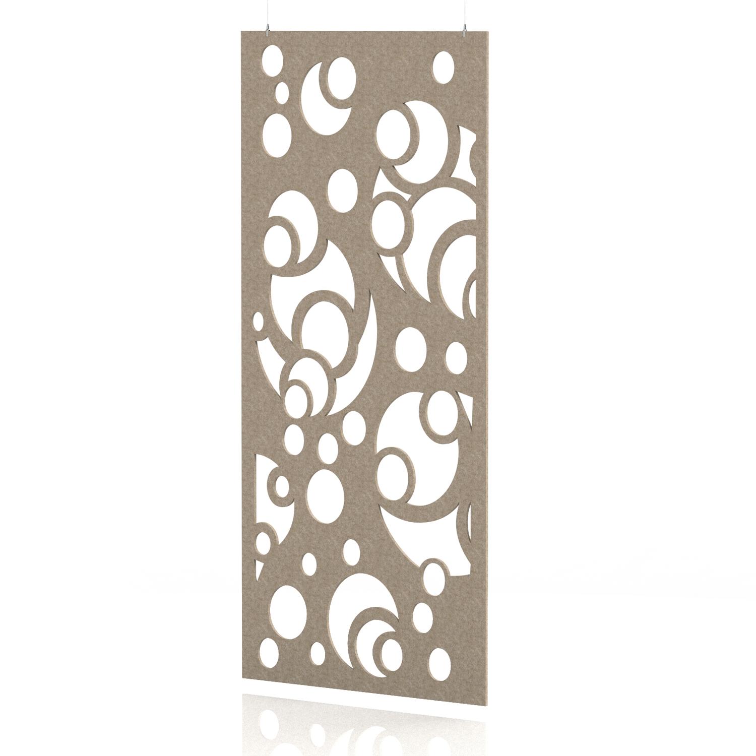 Sch! Acoustic Hanging Wall Panel - Bubbles - Oatmeal Beige