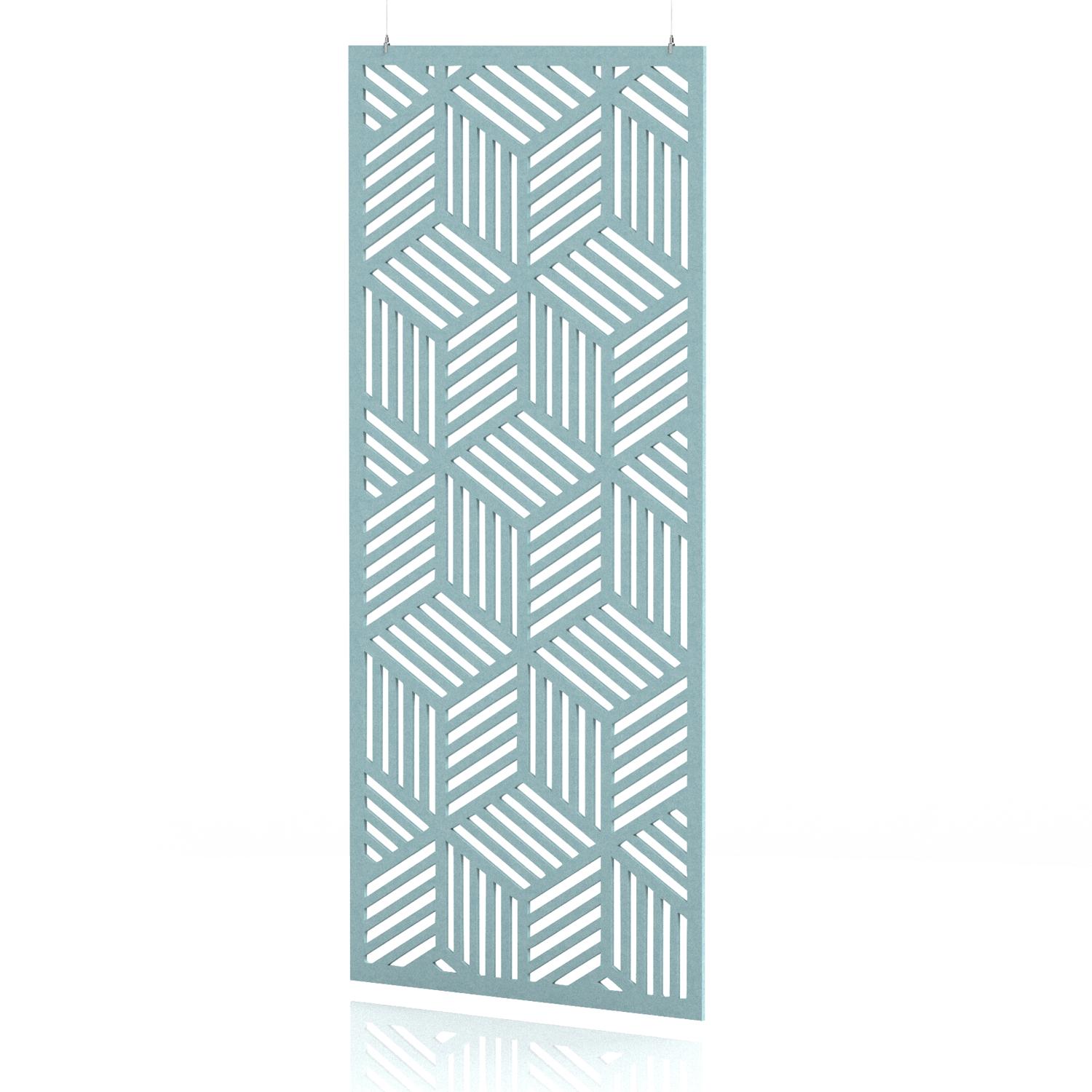 Sch! Acoustic Hanging Wall Panel - Cube - Sky Light Blue