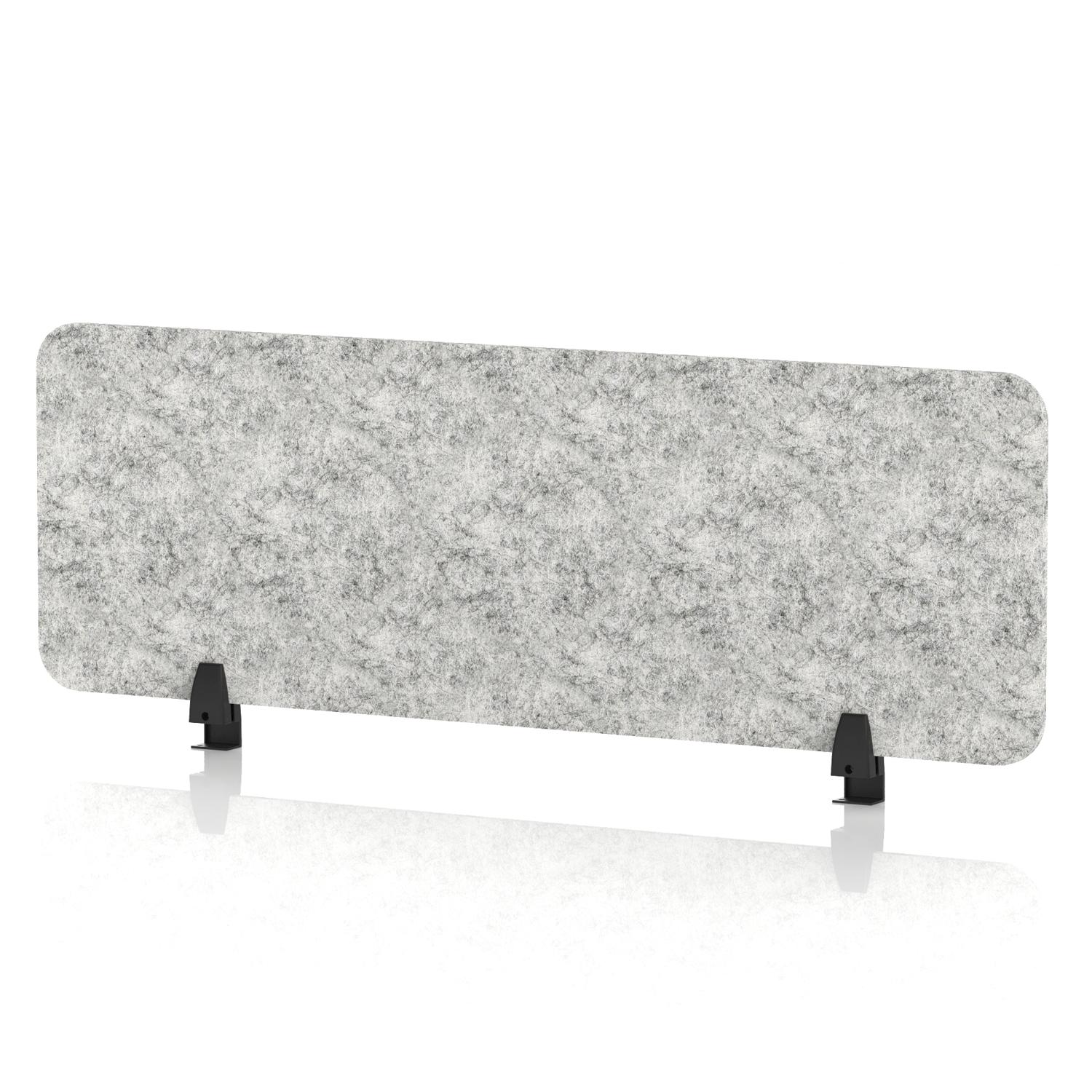 Sch! Acoustic Desktop Screen - Rectangle - 1200 x 400mm - Pebble Light Grey