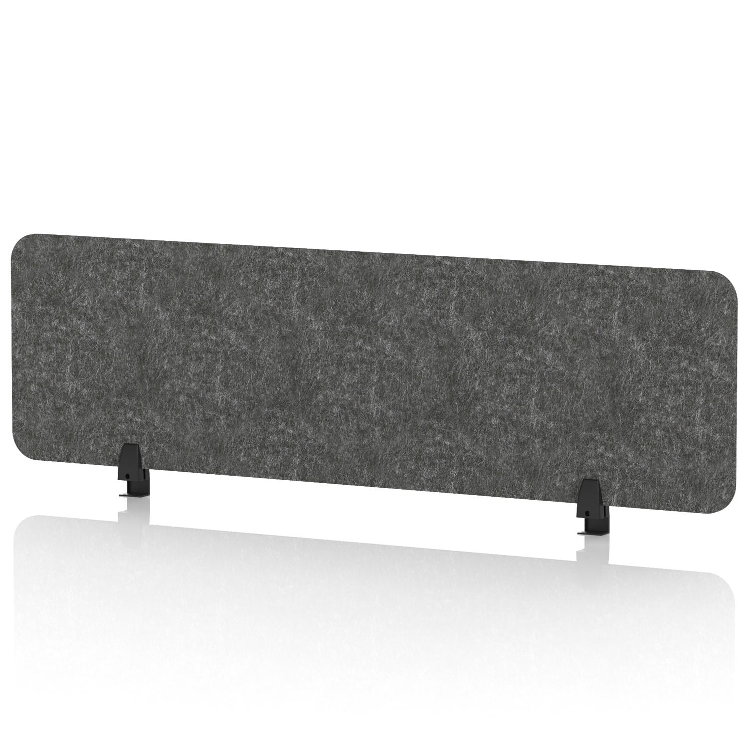 Sch! Acoustic Desktop Screen - Rectangle - 1400 x 400mm - Graphite Charcoal