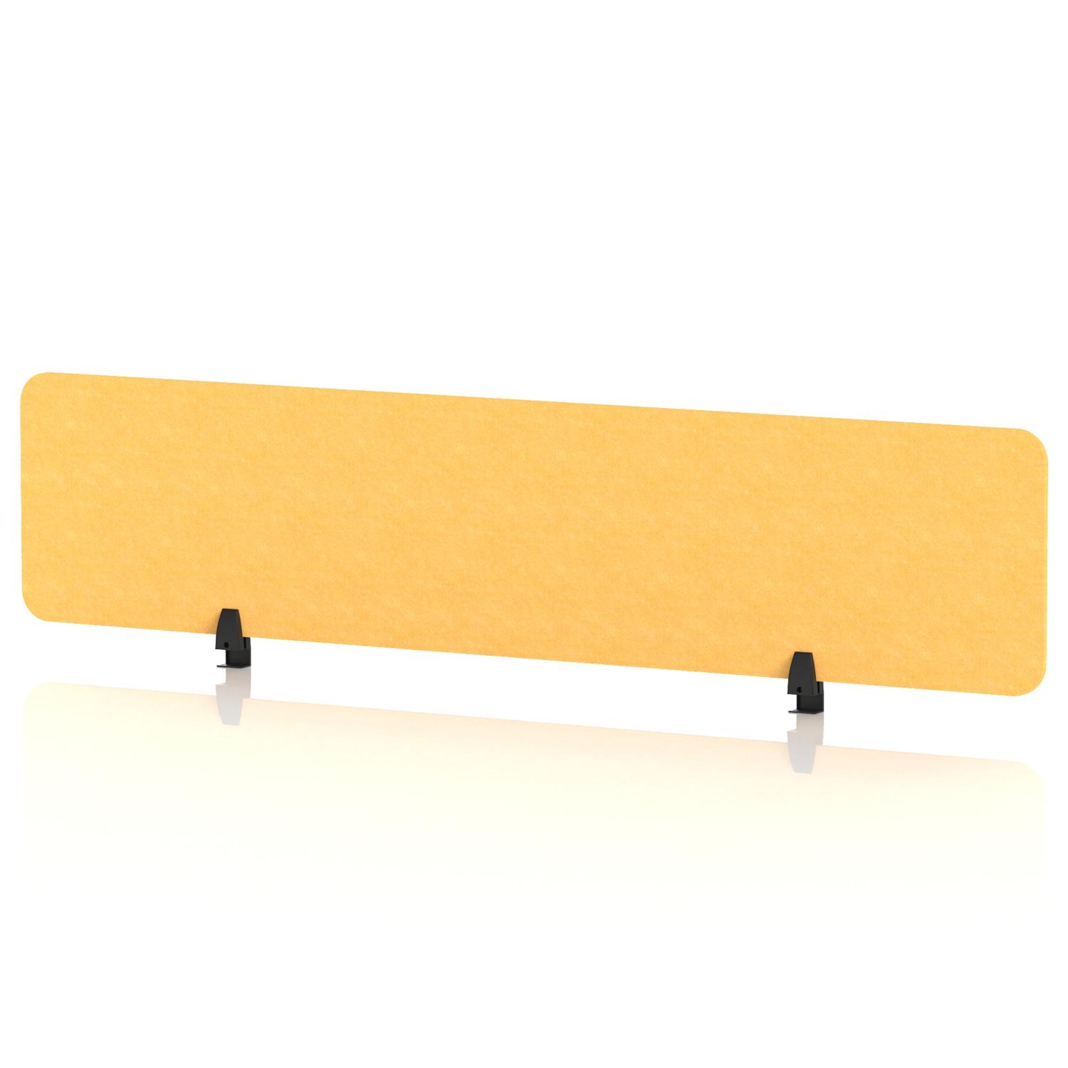 Sch! Acoustic Desktop Screen - Rectangle - 1800 x 400mm - Buttercup Yellow