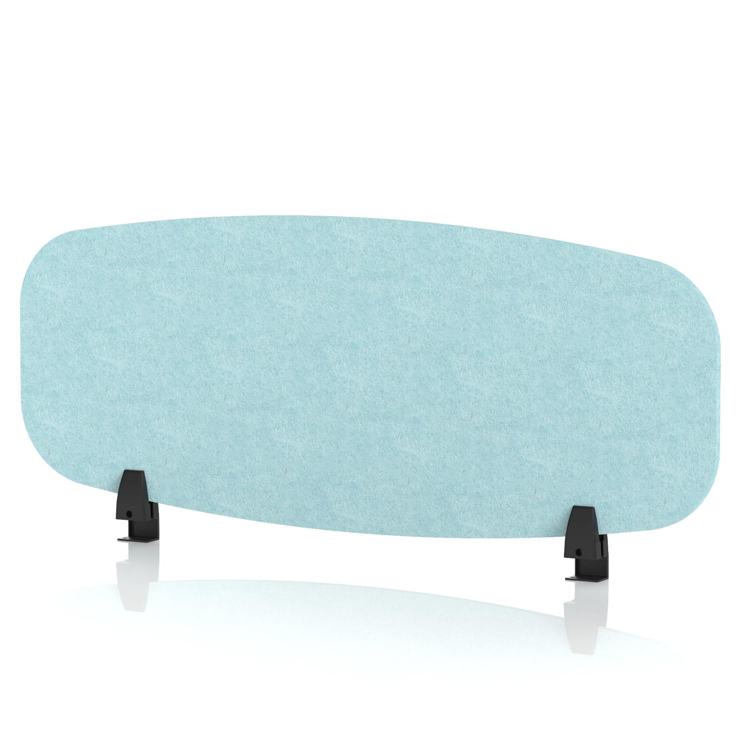 Sch! Acoustic Desktop Screen - Oblong - 1000 x 400mm - Sky Light Blue