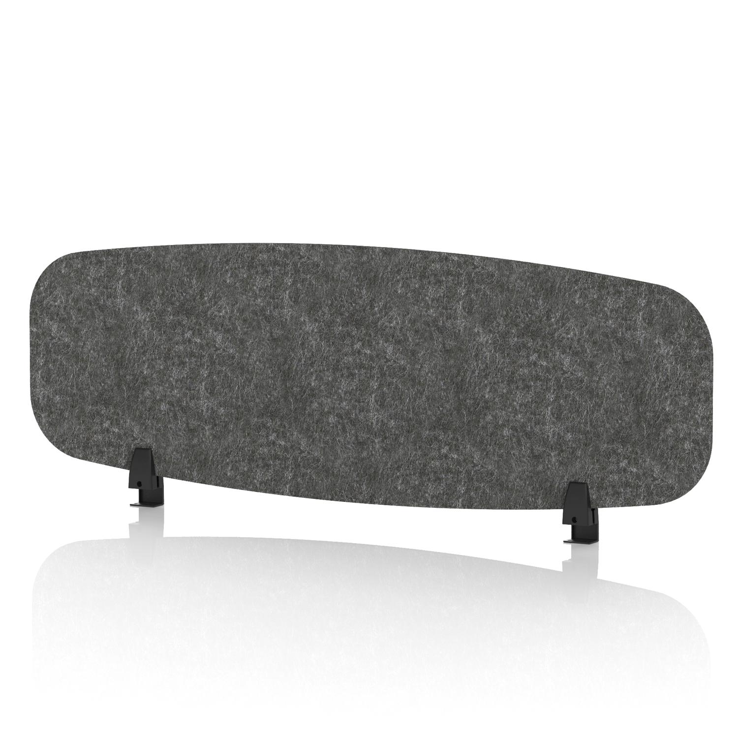 Sch! Acoustic Desktop Screen - Oblong - 1200 x 400mm - Graphite Charcoal