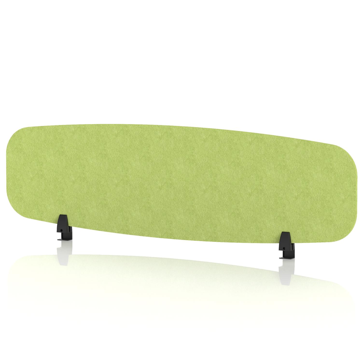 Sch! Acoustic Desktop Screen - Oblong - 1400 x 400mm - Lime Green