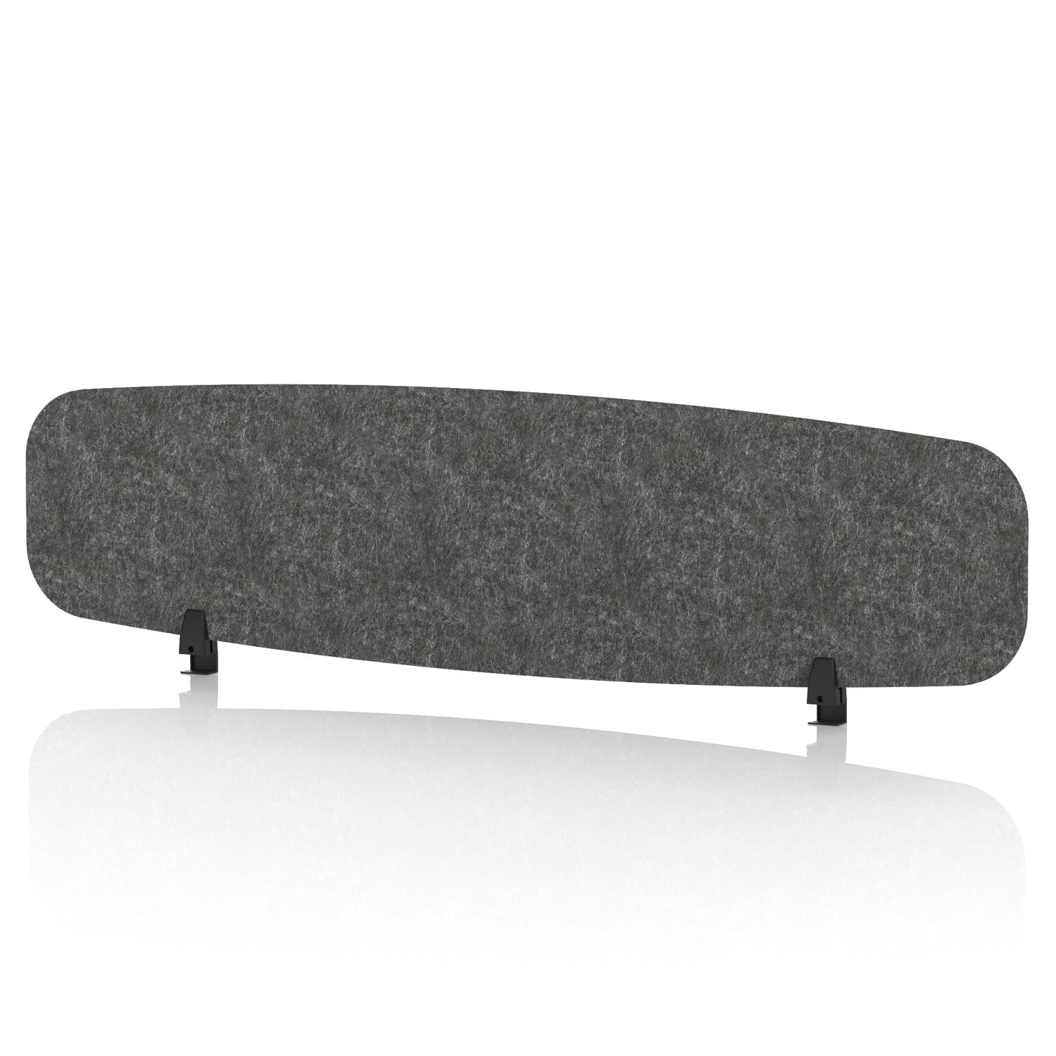 Sch! Acoustic Desktop Screen - Oblong - 1600 x 400mm - Graphite Charcoal Sch! Acoustic Desktop Screen - Oblong - 1600 x 400mm - Graphite Charcoal
