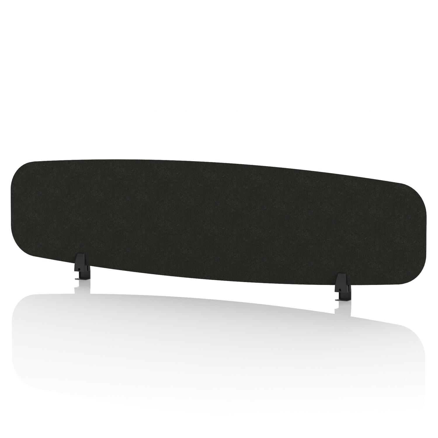 Sch! Acoustic Desktop Screen - Oblong - 1600 x 400mm - Raven Black