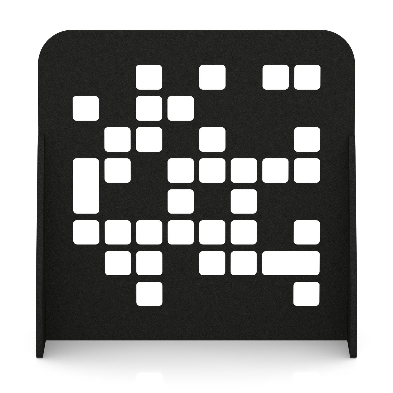 Sch! Acoustic Floor Standing Screen - Block - Raven Black - 1200mm