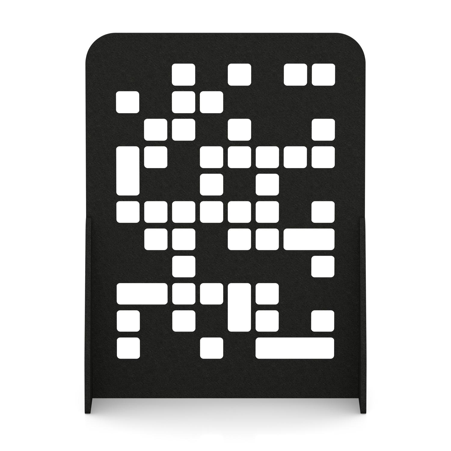 Sch! Acoustic Floor Standing Screen - Block - Raven Black - 1600mm Sch! Acoustic Floor Standing Screen - Block - Raven Black - 1600mm