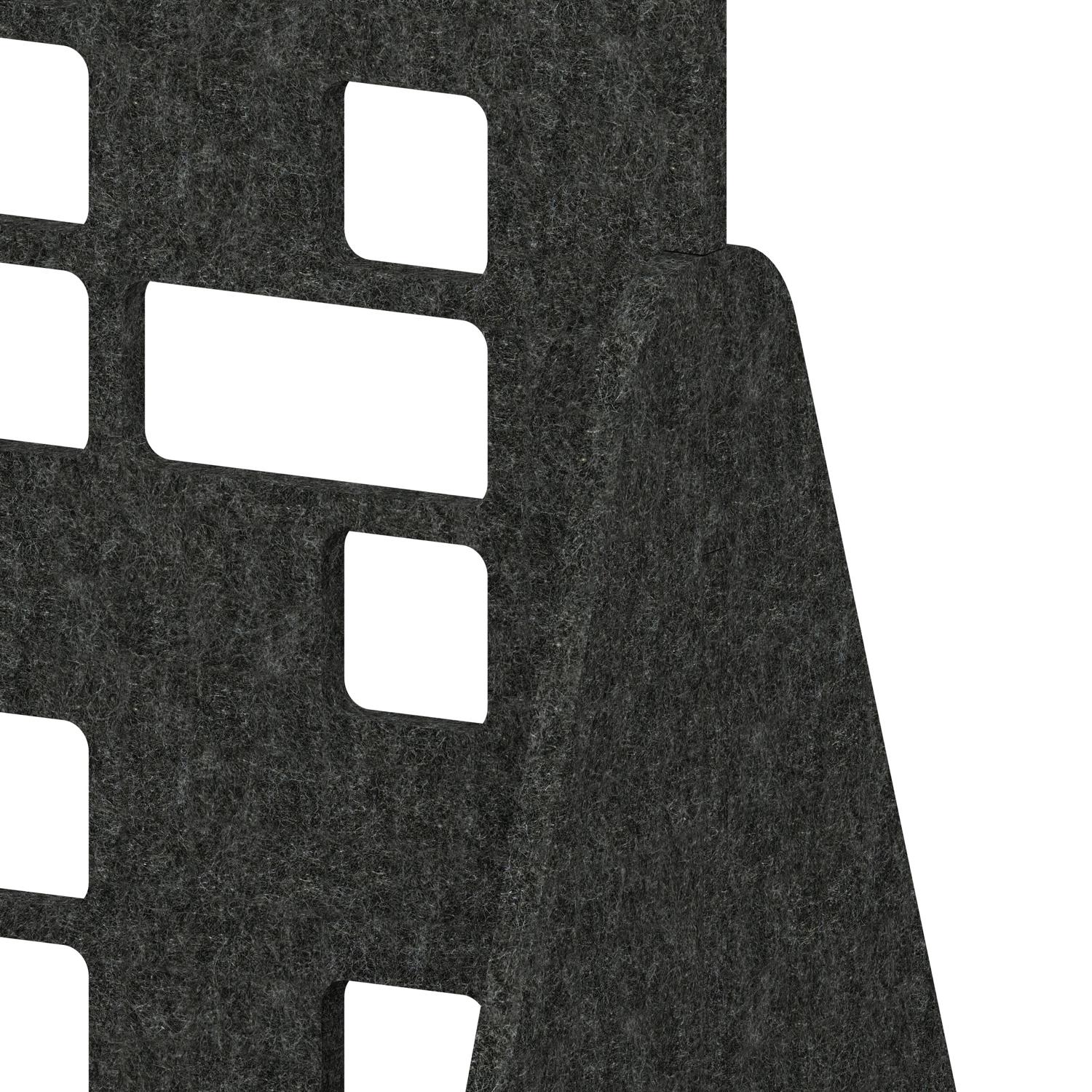 Sch! Acoustic Floor Standing Screen - Block - Graphite Charcoal - 1600mm Sch! Acoustic Floor Standing Screen - Block - Graphite Charcoal - 1600mm