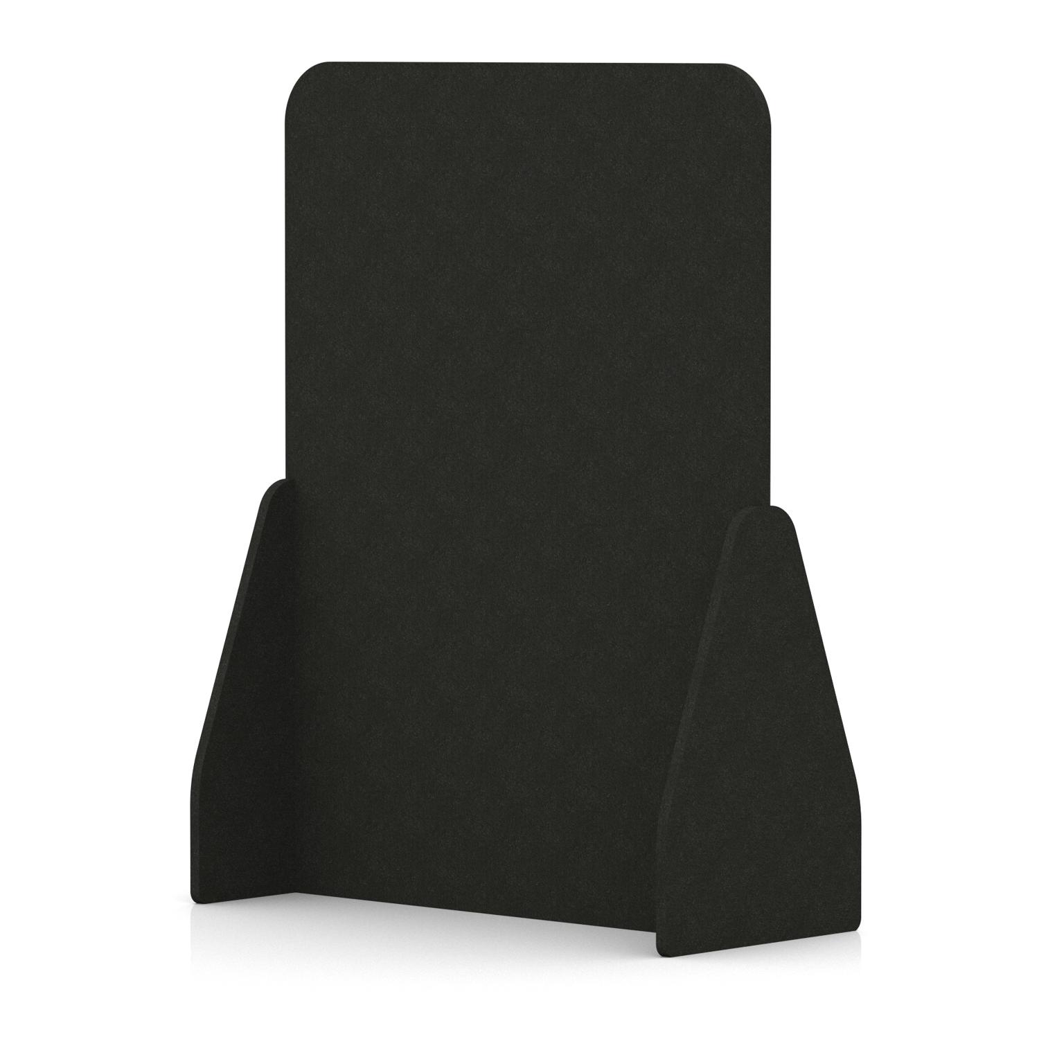 Sch! Acoustic Floor Standing Screen - Full - Raven Black - 1600mm