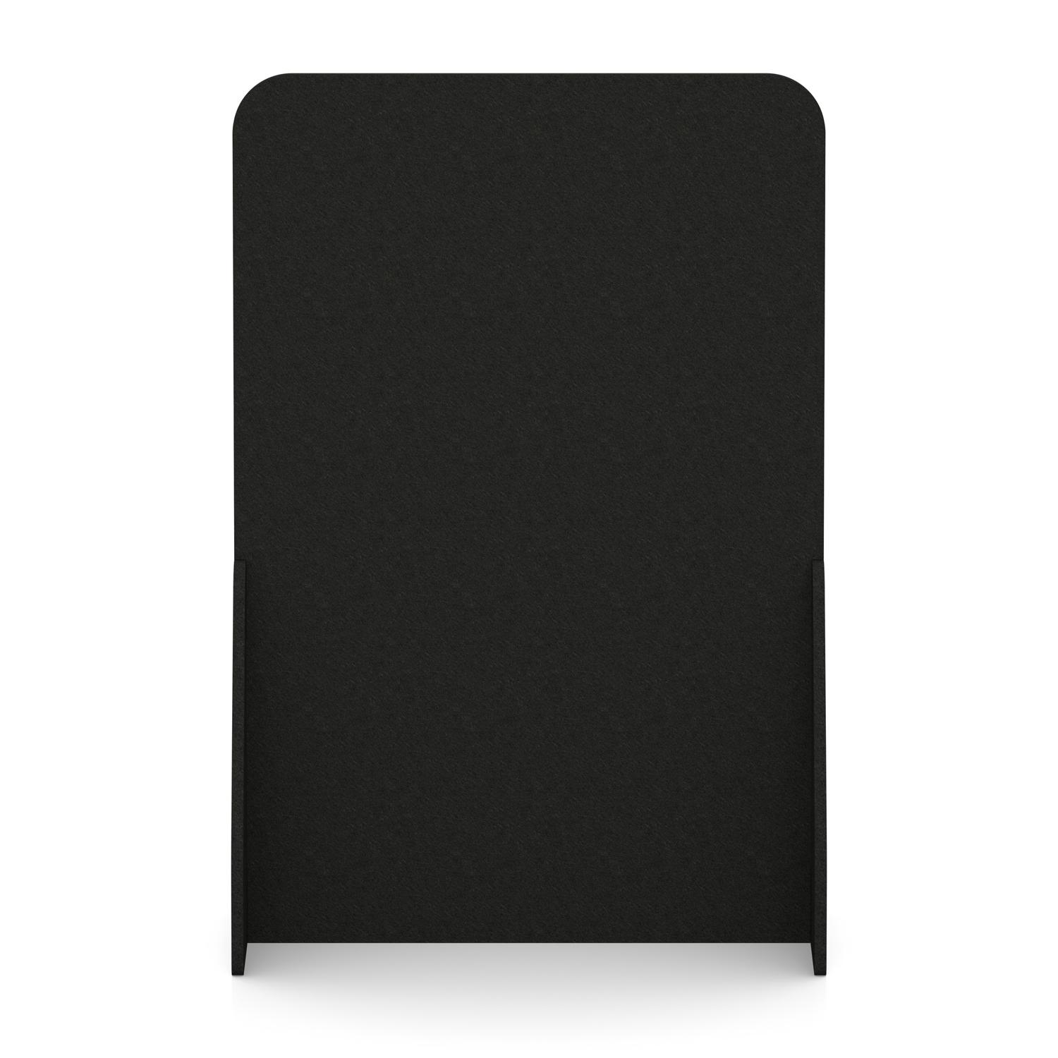 Sch! Acoustic Floor Standing Screen - Full - Raven Black - 1800mm