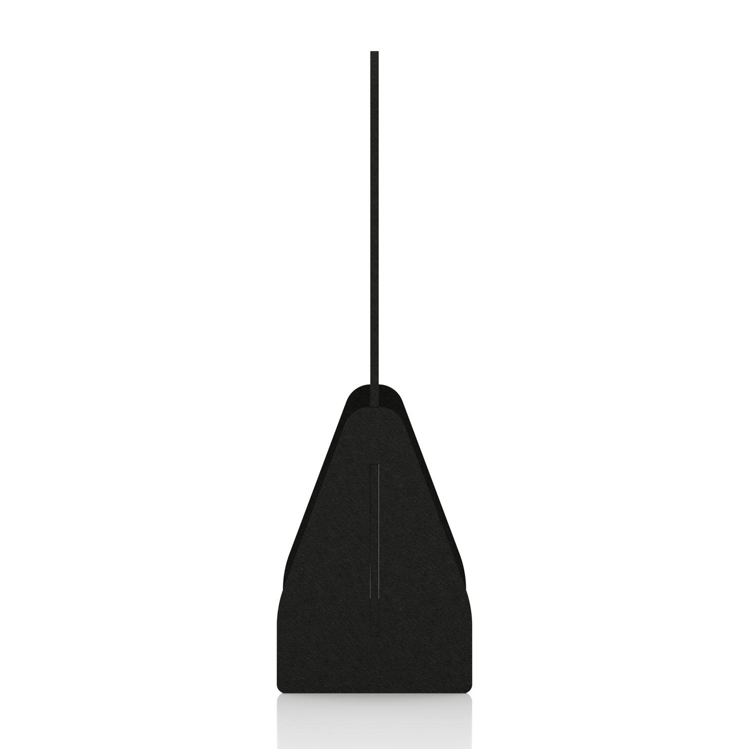 Sch! Acoustic Floor Standing Screen - Full - Raven Black - 1800mm