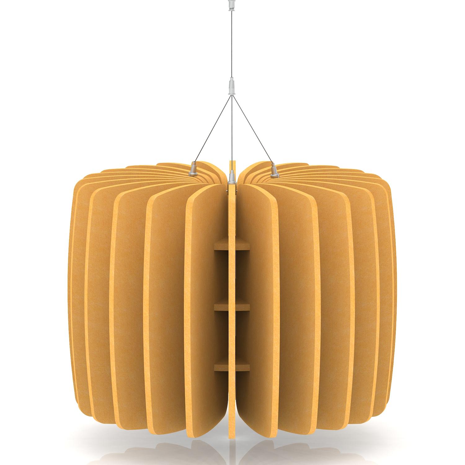 Sch! Acoustic Ceiling Baffles - Shade - Type A - 600mm Wide x 450mm High - Buttercup Yellow