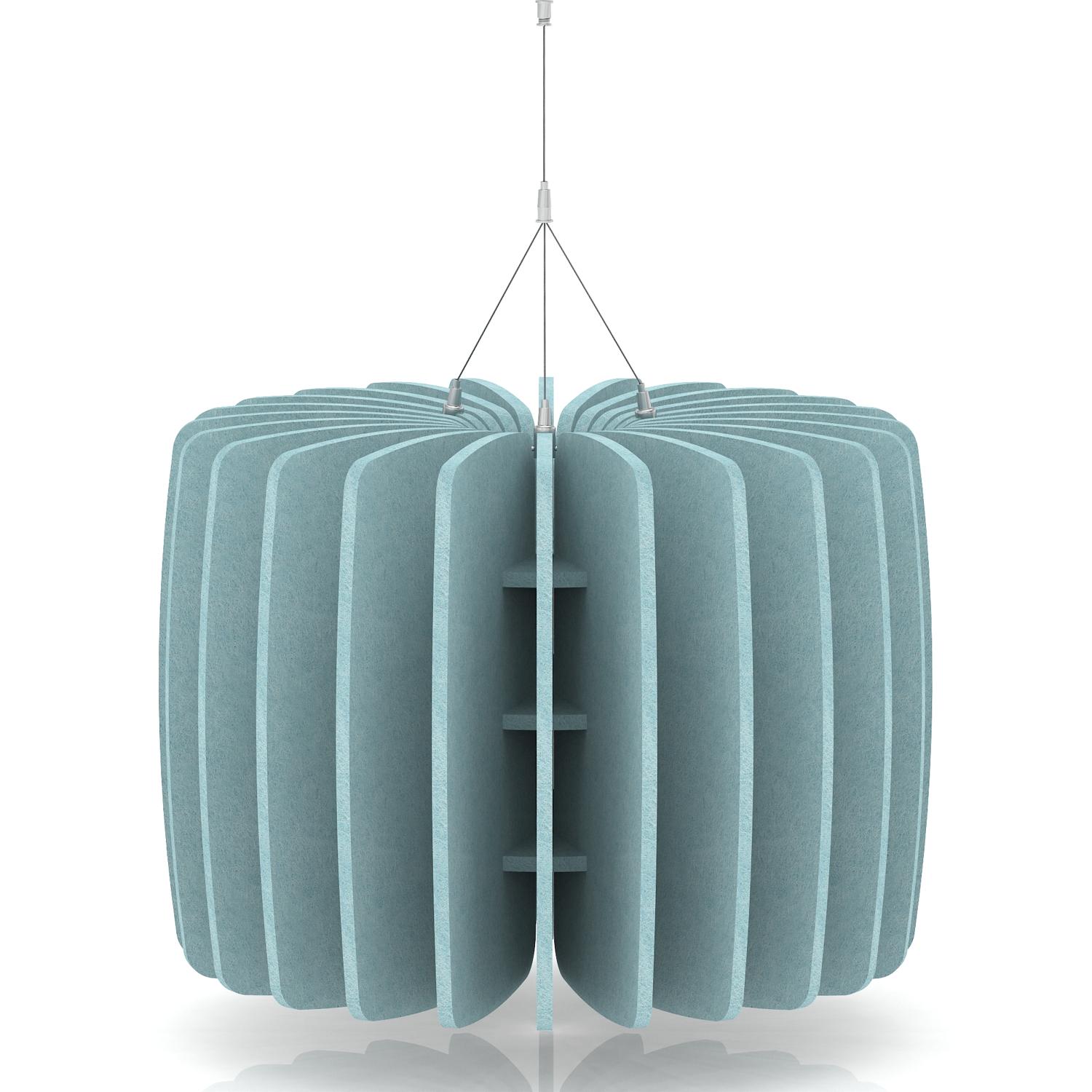 Sch! Acoustic Ceiling Baffles - Shade - Type A - 600mm Wide x 450mm High - Sky Light Blue
