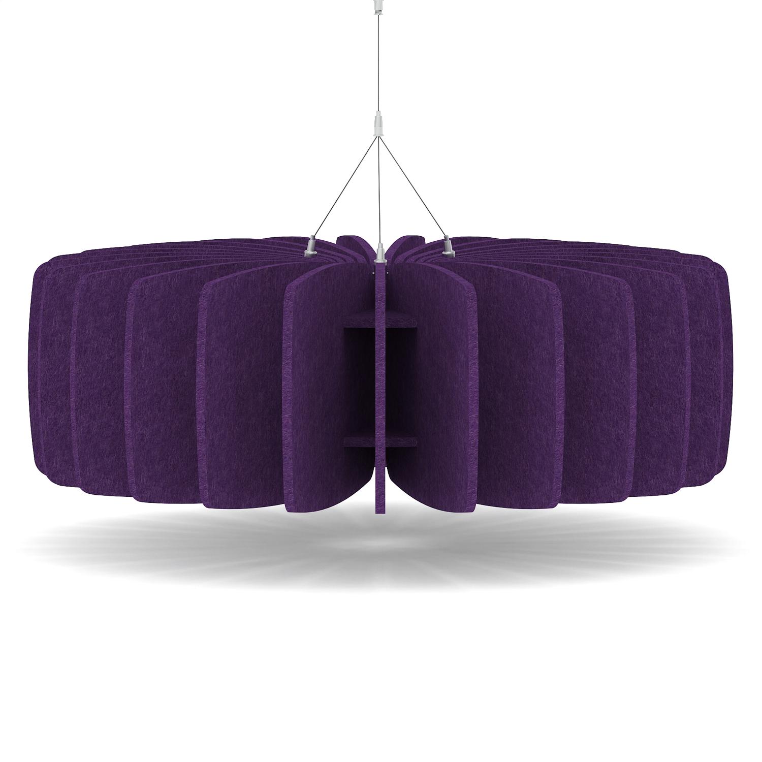 Sch! Acoustic Ceiling Baffles - Shade - Type A - 900mm Wide x 300mm High - Plum Purple