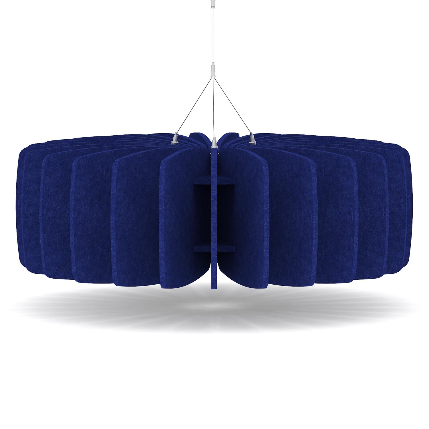 Sch! Acoustic Ceiling Baffles - Shade - Type A - 900mm Wide x 300mm High - Cobalt Blue