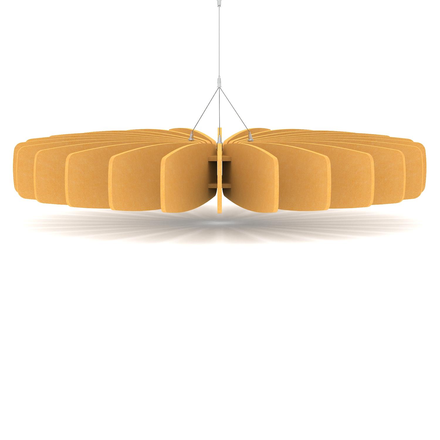 Sch! Acoustic Ceiling Baffles - Shade - Type A - 1200mm Wide x 150mm High - Buttercup Yellow