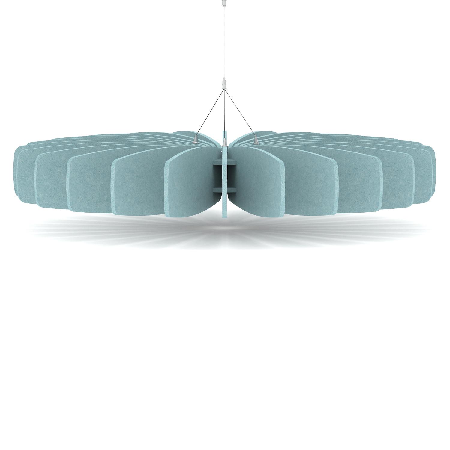 Sch! Acoustic Ceiling Baffles - Shade - Type A - 1200mm Wide x 150mm High - Sky Light Blue