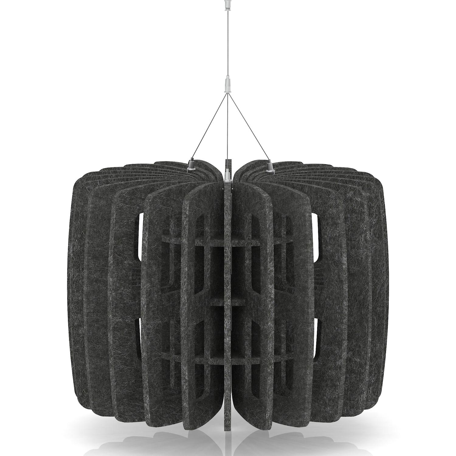 Sch! Acoustic Ceiling Baffles - Shade - Type B - 600mm Wide x 450mm High - Graphite Charcoal