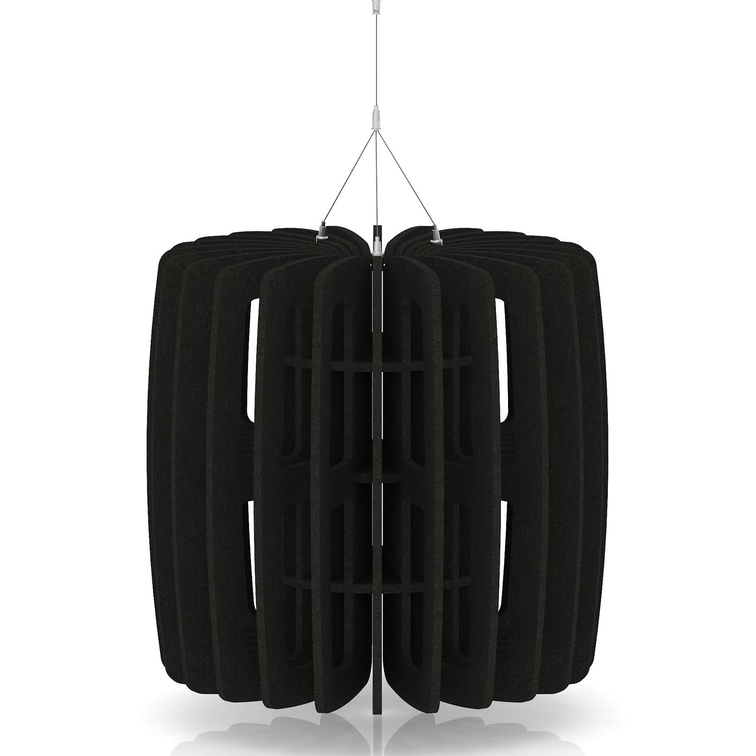Sch! Acoustic Ceiling Baffles - Shade - Type B - 600mm Wide x 600mm High - Raven Black