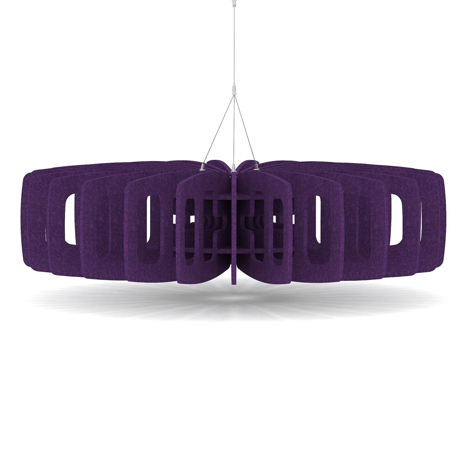 Sch! Acoustic Ceiling Baffles - Shade - Type C - 1200mm Wide x 300mm High - Plum Purple