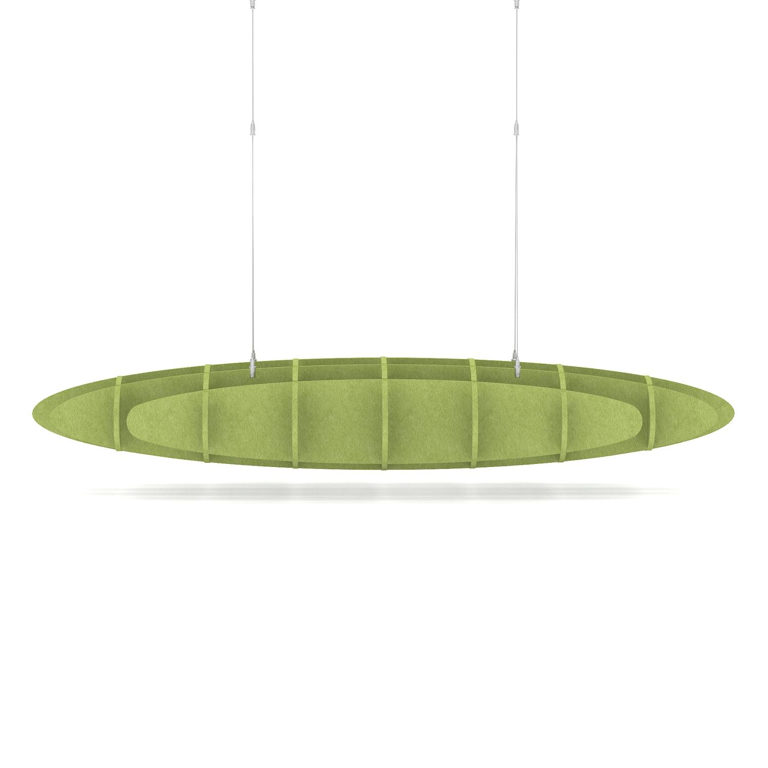 Sch! Acoustic Ceiling Baffles - Hatch - Type D - 1600 x 650mm Wide x 250mm High - Lime Green