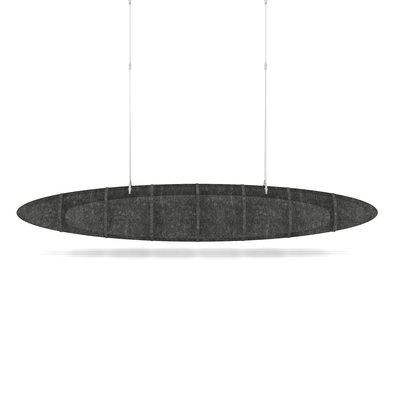 Sch! Acoustic Ceiling Baffles - Hatch - Type D - 1600 x 650mm Wide x 250mm High - Graphite Charcoal Sch! Acoustic Ceiling Baffles - Hatch - Type D - 1600 x 650mm Wide x 250mm High - Graphite Charcoal