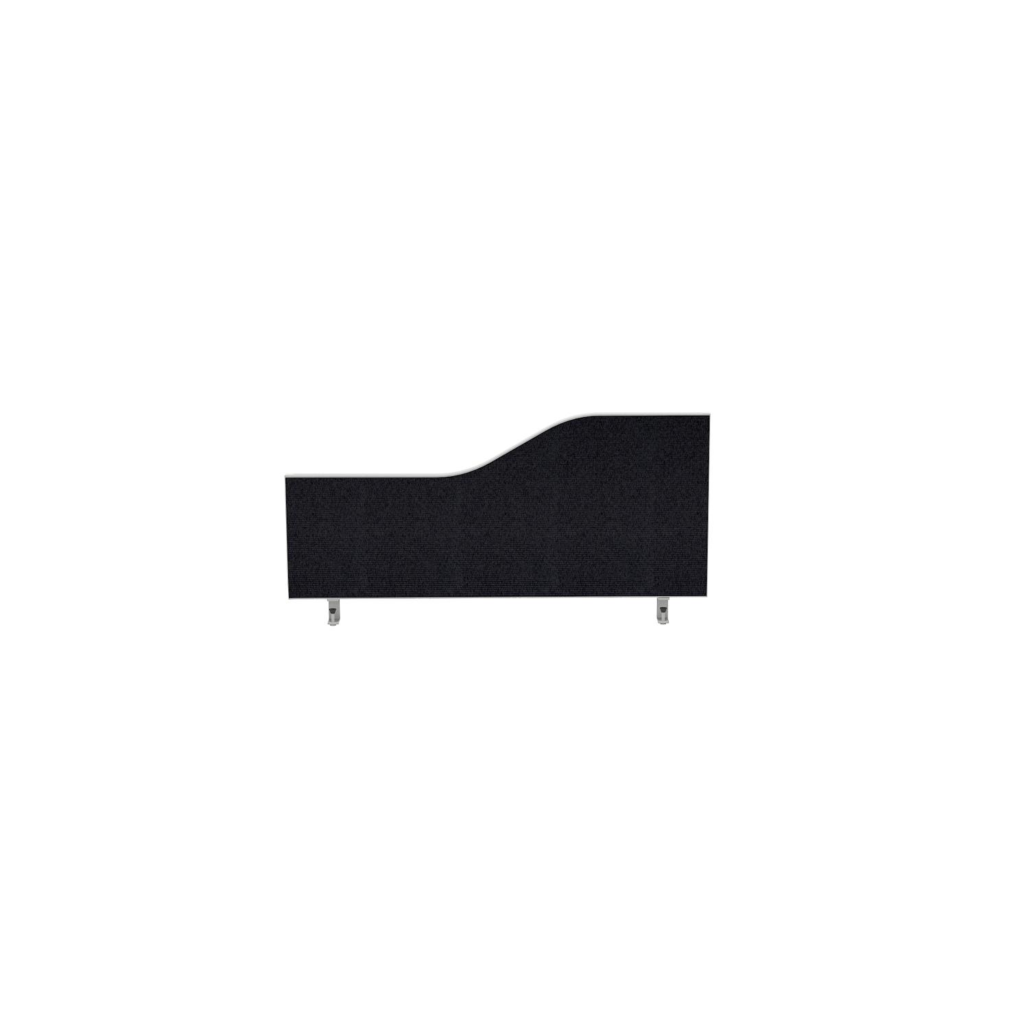 Impulse Plus Wave 450/800 Desktop Screen Black Fabric Light Grey Edges