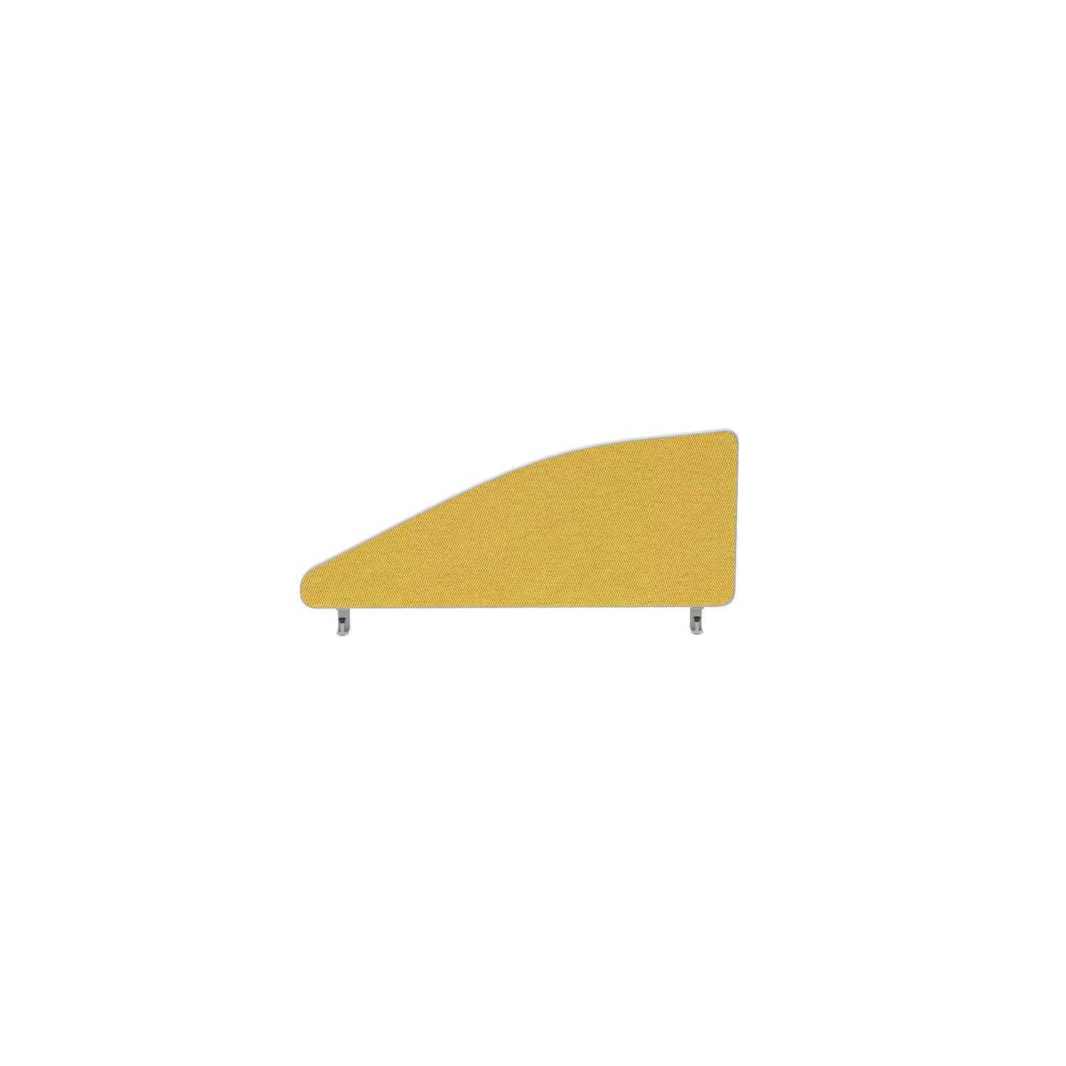 Impulse Plus Angle 450/800 Desktop Screen Beige Fabric Light Grey Edges