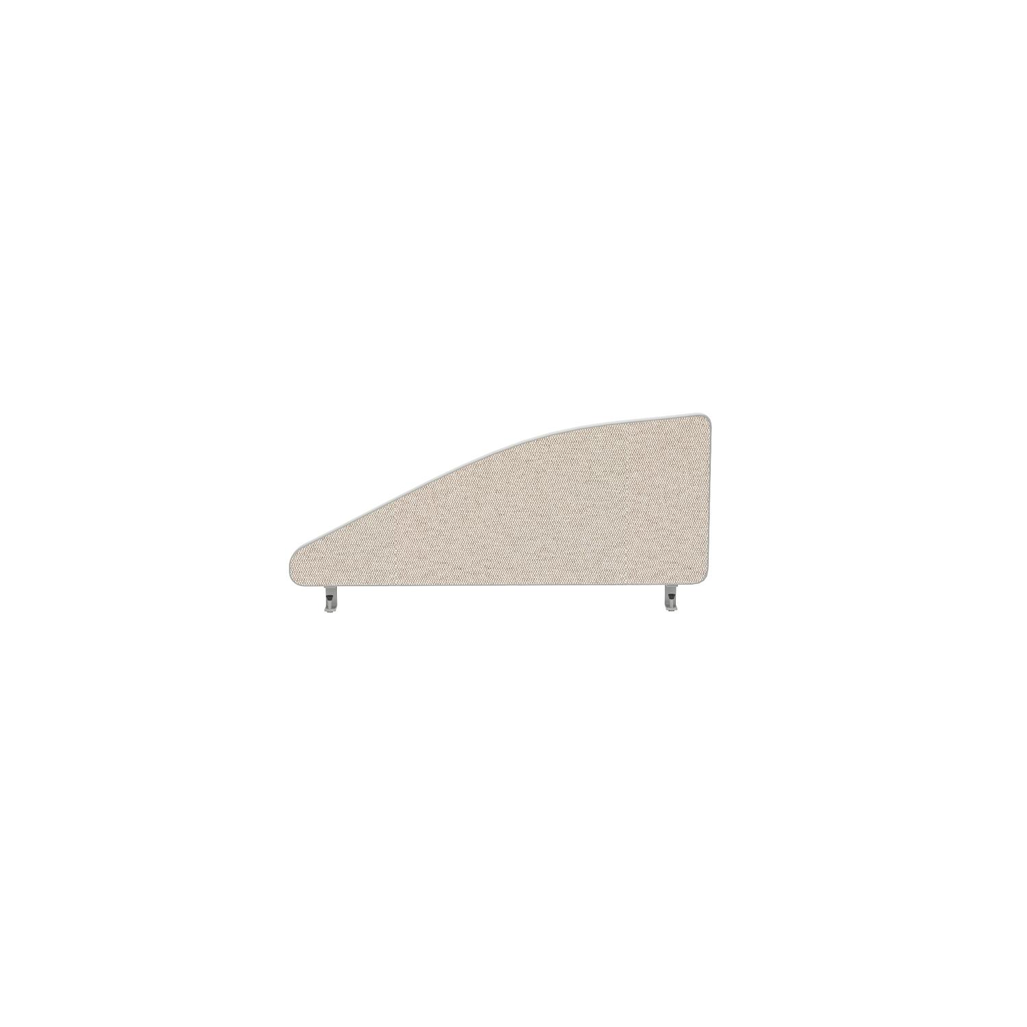 Impulse Plus Angle 450/800 Desktop Screen Light Grey Fabric Light Grey Edges