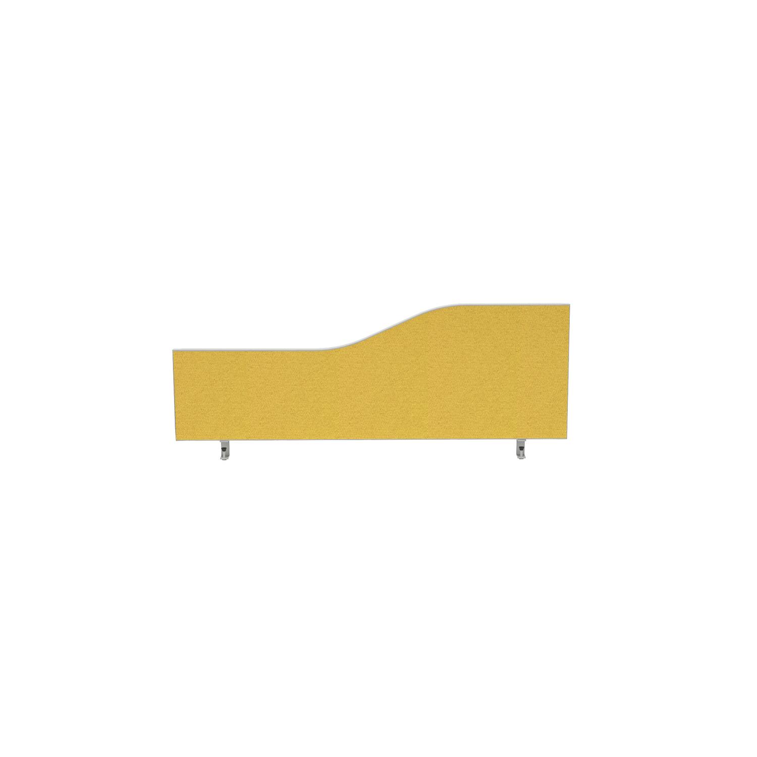 Impulse Plus Wave 450/1000 Desktop Screen Beige Fabric Light Grey Edges