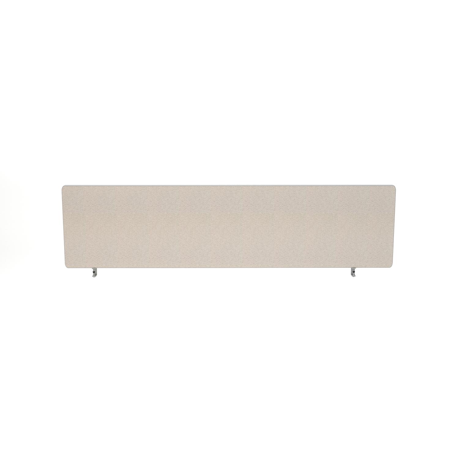 Impulse Plus Oblong 450/1400 Desktop Screen Light Grey Fabric Light Grey Edges
