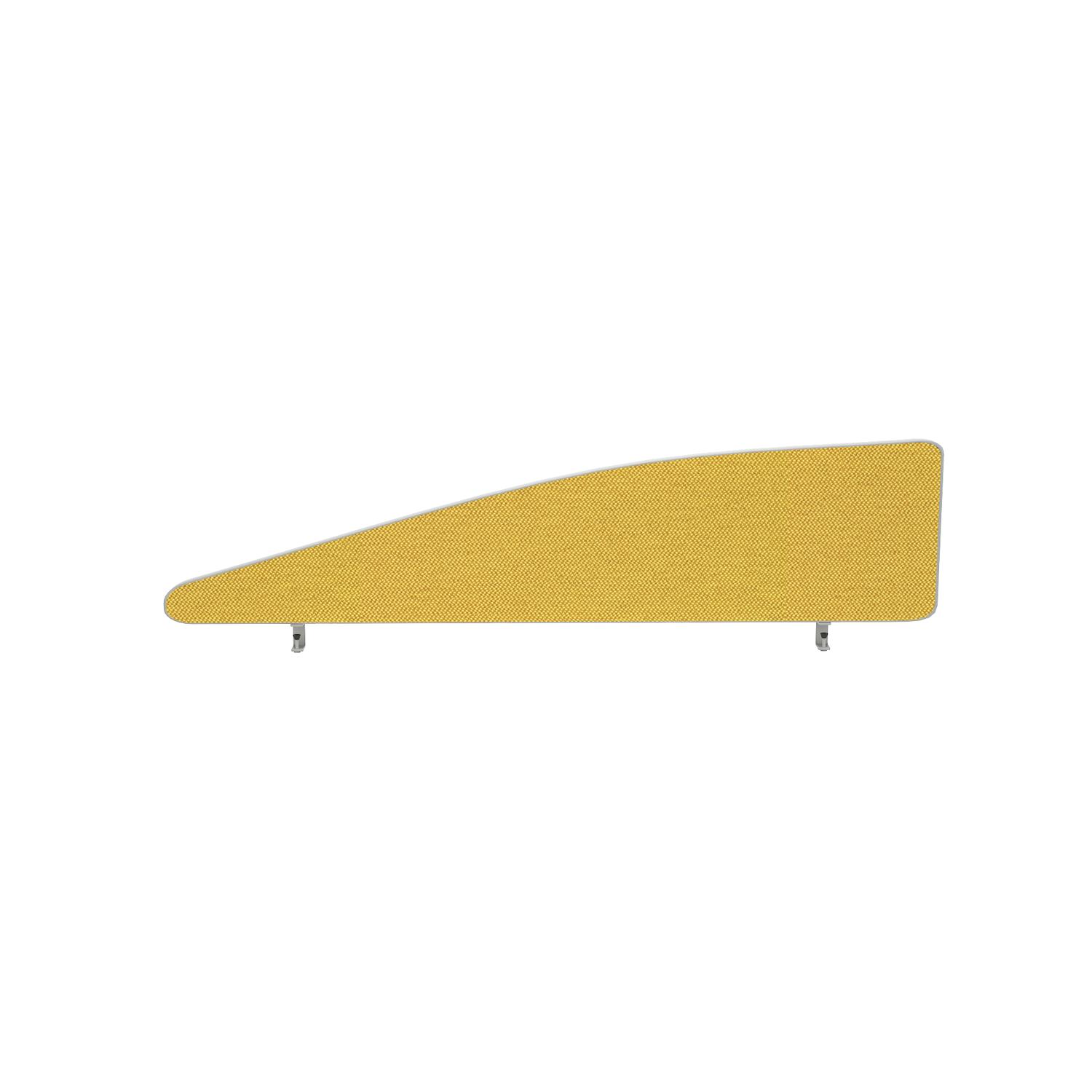 Impulse Plus Angle 450/1400 Desktop Screen Beige Fabric Light Grey Edges