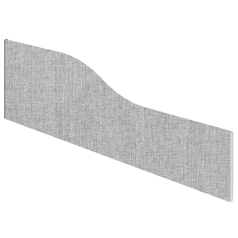 Impulse Plus Wave 450/1500 Desktop Screen Light Grey Fabric Light Grey Edges
