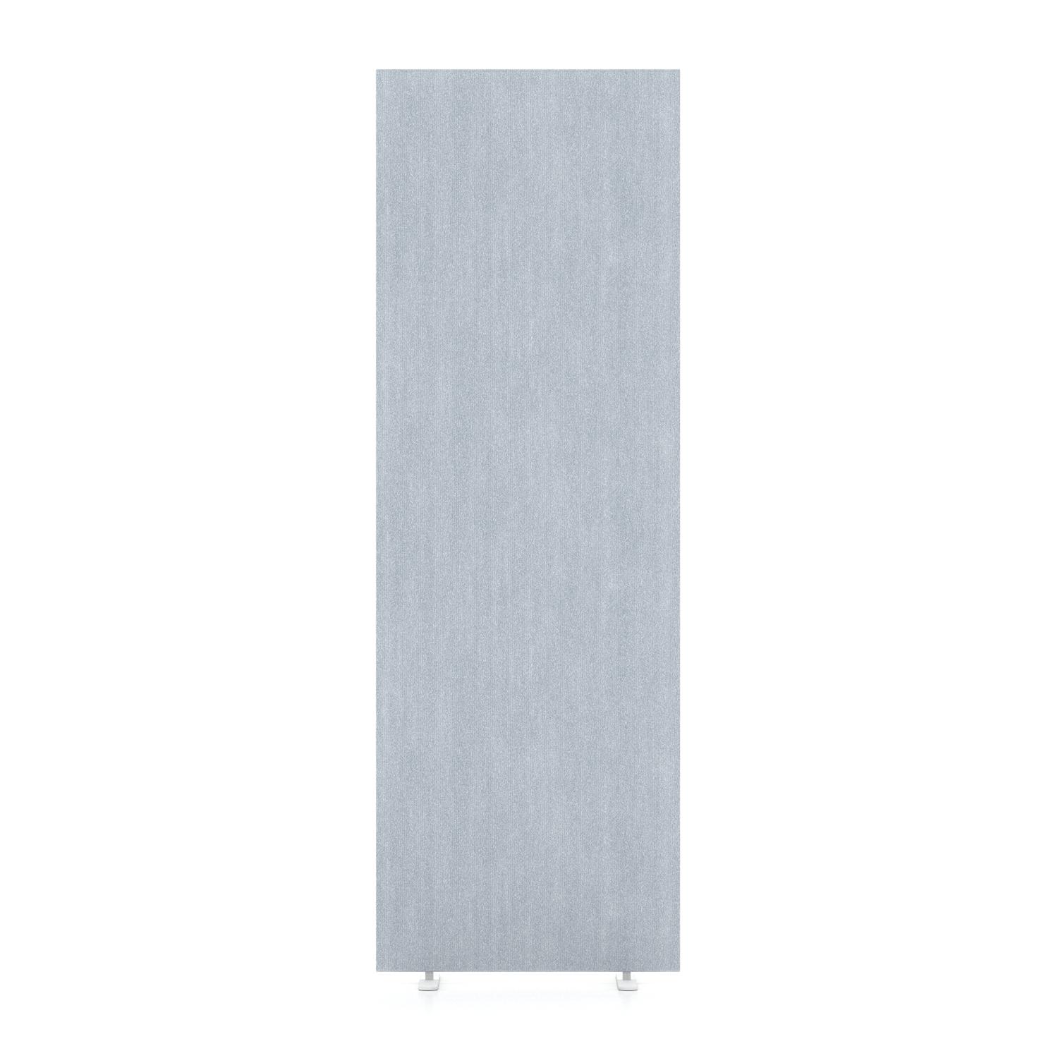Impulse Plus Oblong 1800/600 Floor Free Standing Screen Light Grey Fabric Light Grey Edges