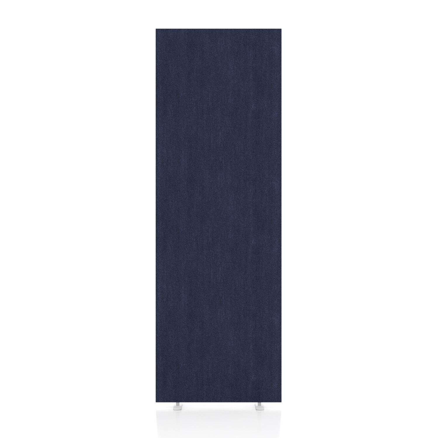 Impulse Plus Oblong 1800/600 Floor Free Standing Screen Royal Blue Fabric Light Grey Edges