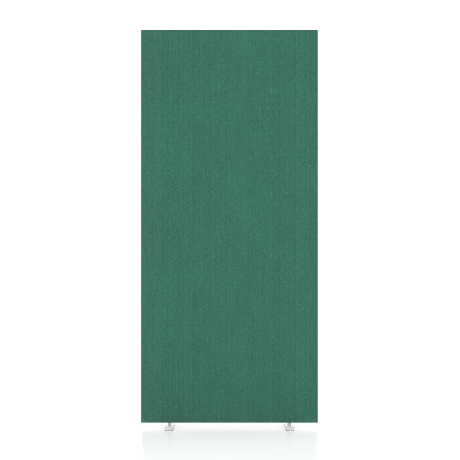 Impulse Plus Oblong 1800/800 Floor Free Standing Screen Palm Green Fabric Light Grey Edges