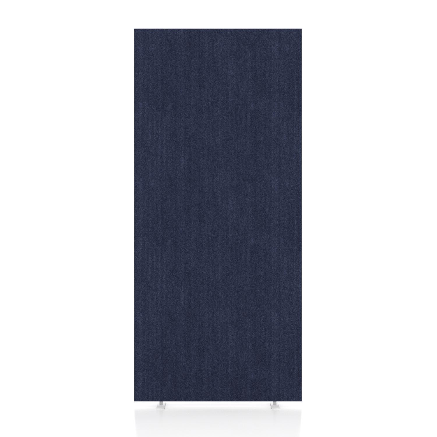 Impulse Plus Oblong 1800/800 Floor Free Standing Screen Royal Blue Fabric Light Grey Edges
