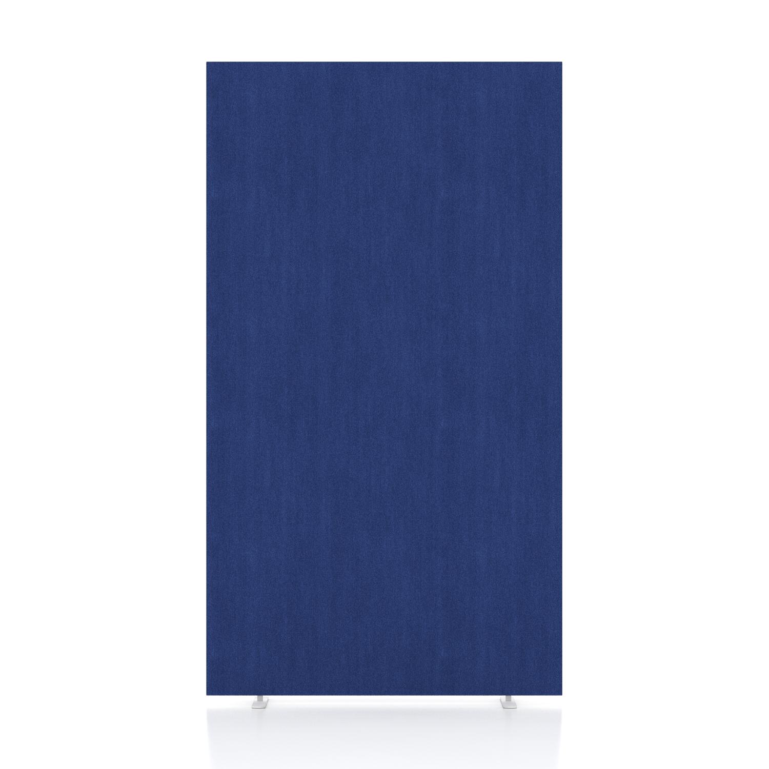 Impulse Plus Oblong 1800/1000 Floor Free Standing Screen Powder Blue Fabric Light Grey Edges
