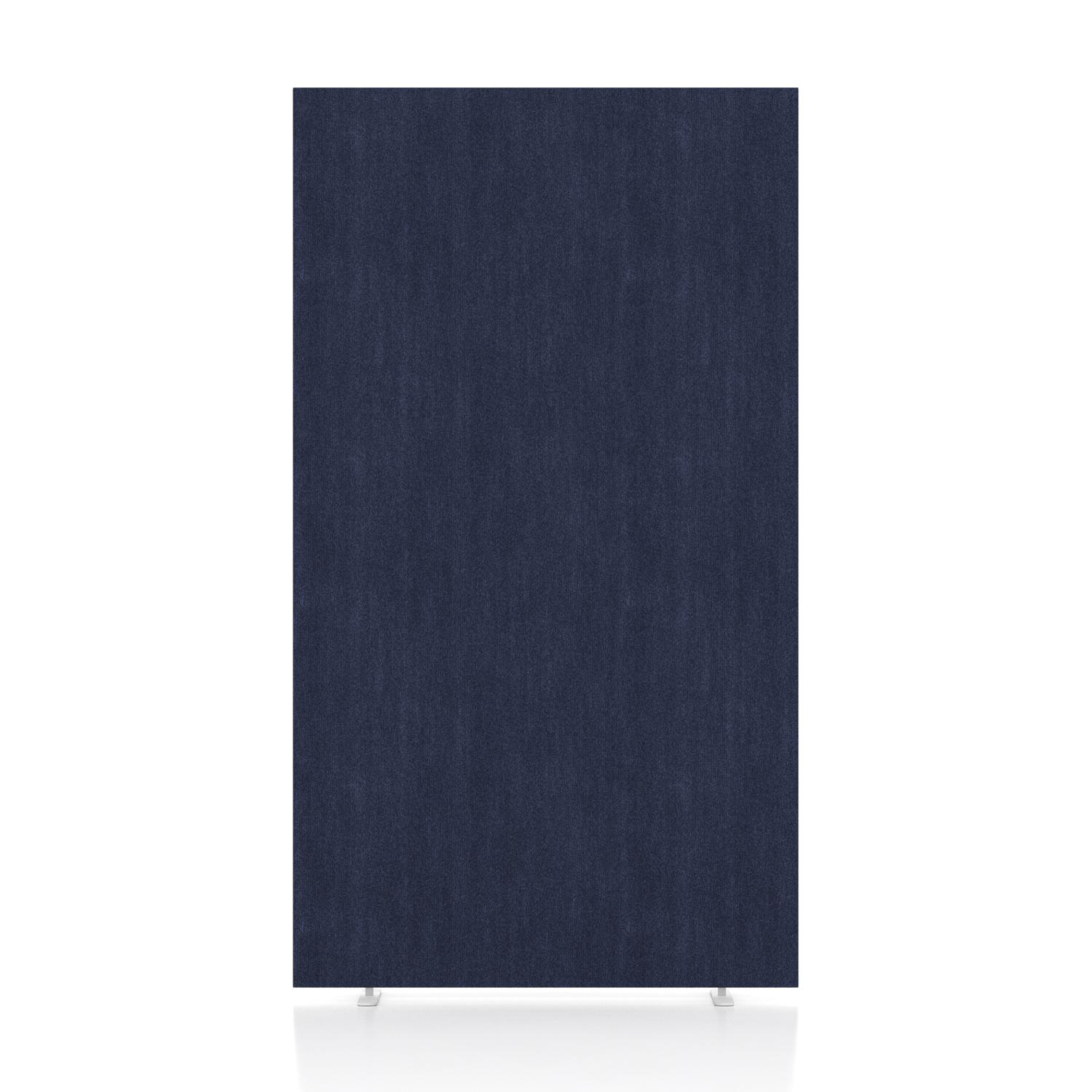 Impulse Plus Oblong 1800/1000 Floor Free Standing Screen Royal Blue Fabric Light Grey Edges