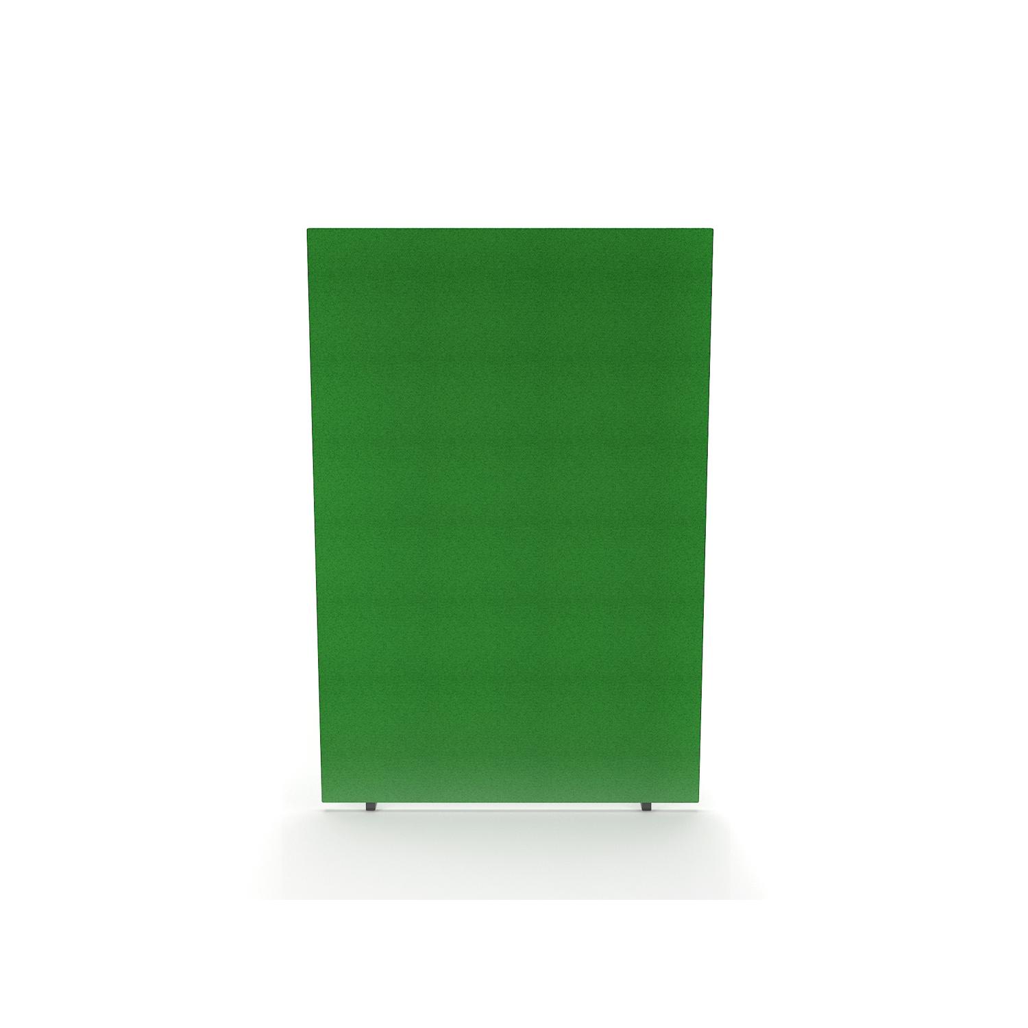 Impulse Plus Oblong 1800/1200 Floor Free Standing Screen Palm Green Fabric Light Grey Edges