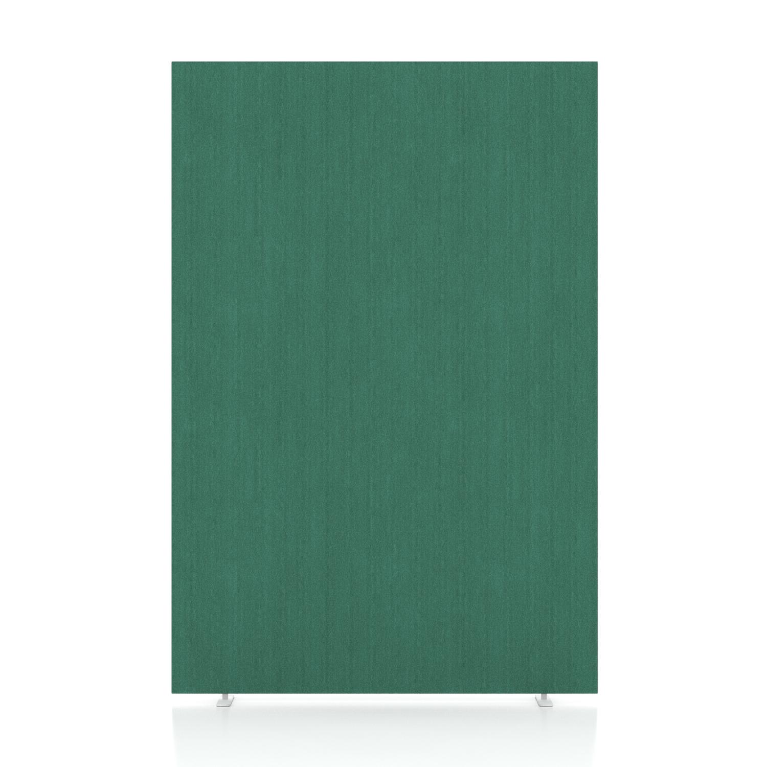 Impulse Plus Oblong 1800/1200 Floor Free Standing Screen Palm Green Fabric Light Grey Edges
