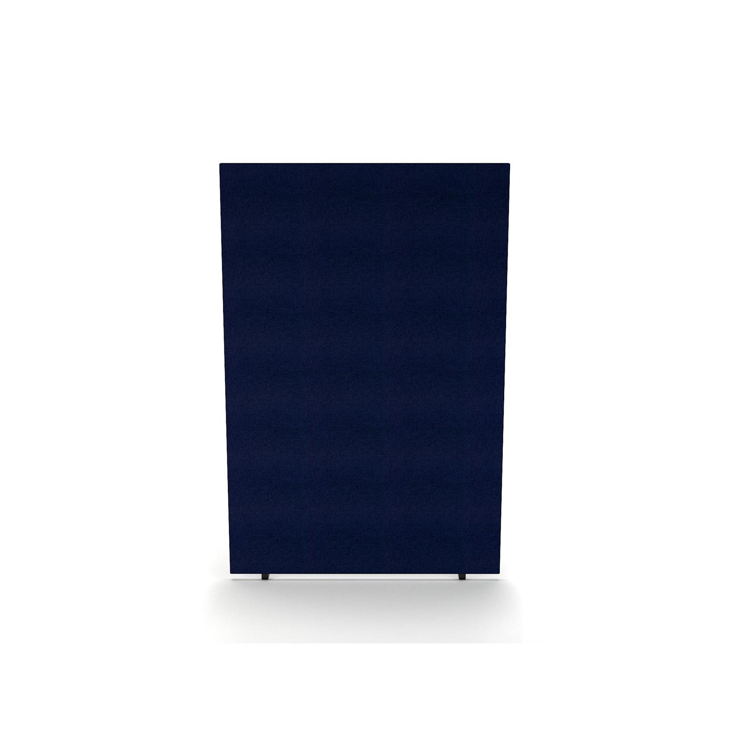 Impulse Plus Oblong 1800/1200 Floor Free Standing Screen Royal Blue Fabric Light Grey Edges