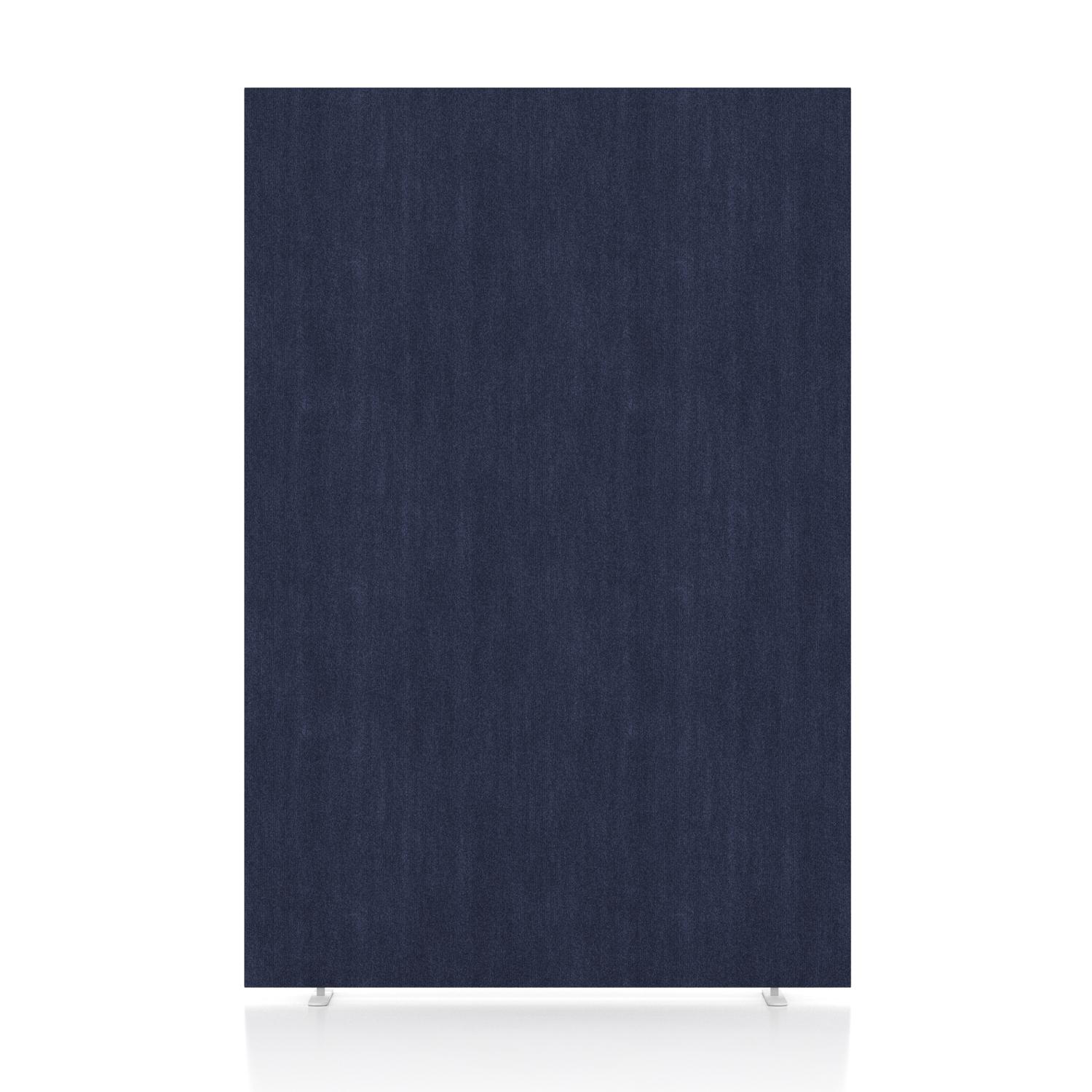 Impulse Plus Oblong 1800/1200 Floor Free Standing Screen Royal Blue Fabric Light Grey Edges