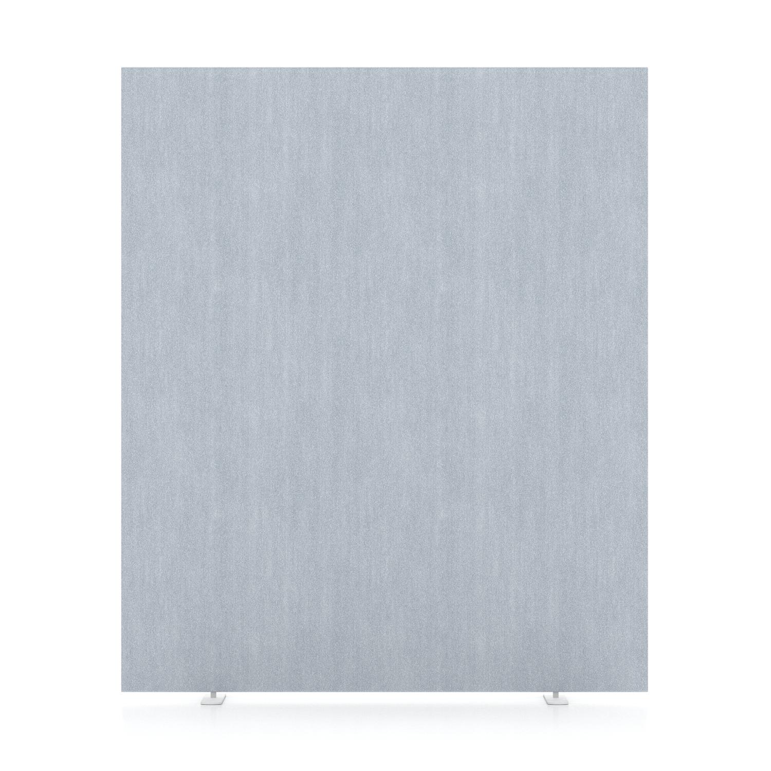 Impulse Plus Oblong 1800/1500 Floor Free Standing Screen Light Grey Fabric Light Grey Edges