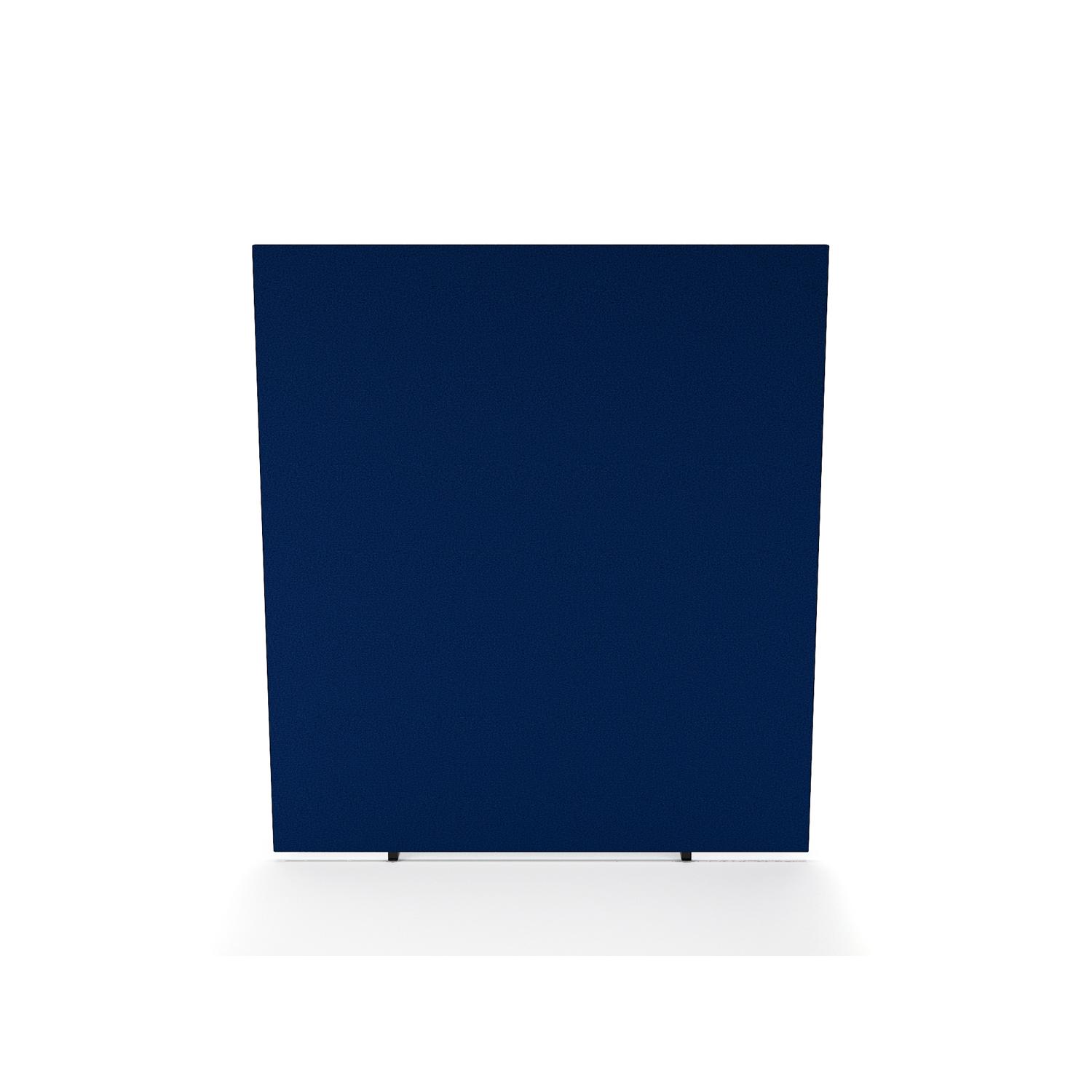Impulse Plus Oblong 1800/1600 Floor Free Standing Screen Powder Blue Fabric Light Grey Edges