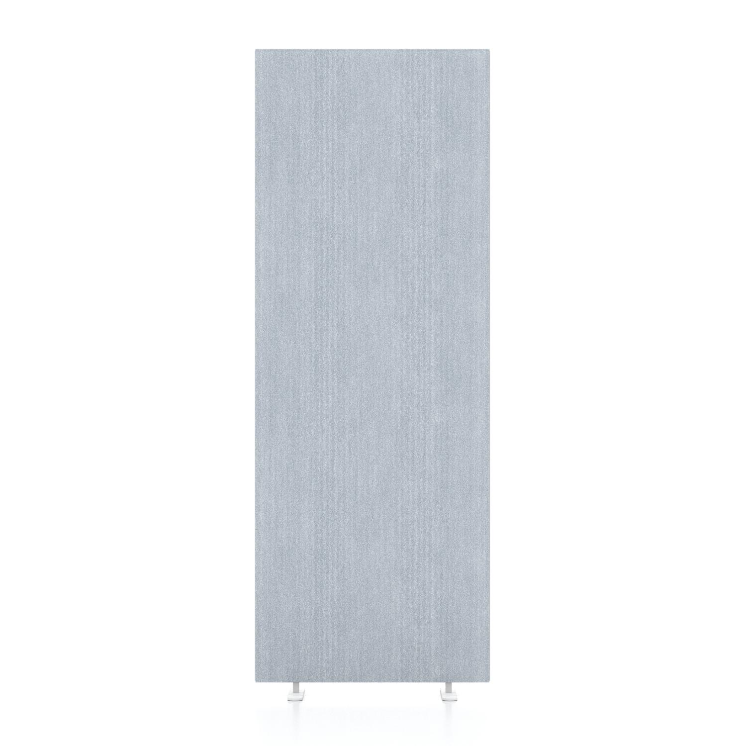 Impulse Plus Oblong 1650/600 Floor Free Standing Screen Light Grey Fabric Light Grey Edges